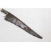 Antique Dagger Knife Old Hand Forged Steel Blade Chip Handle D982